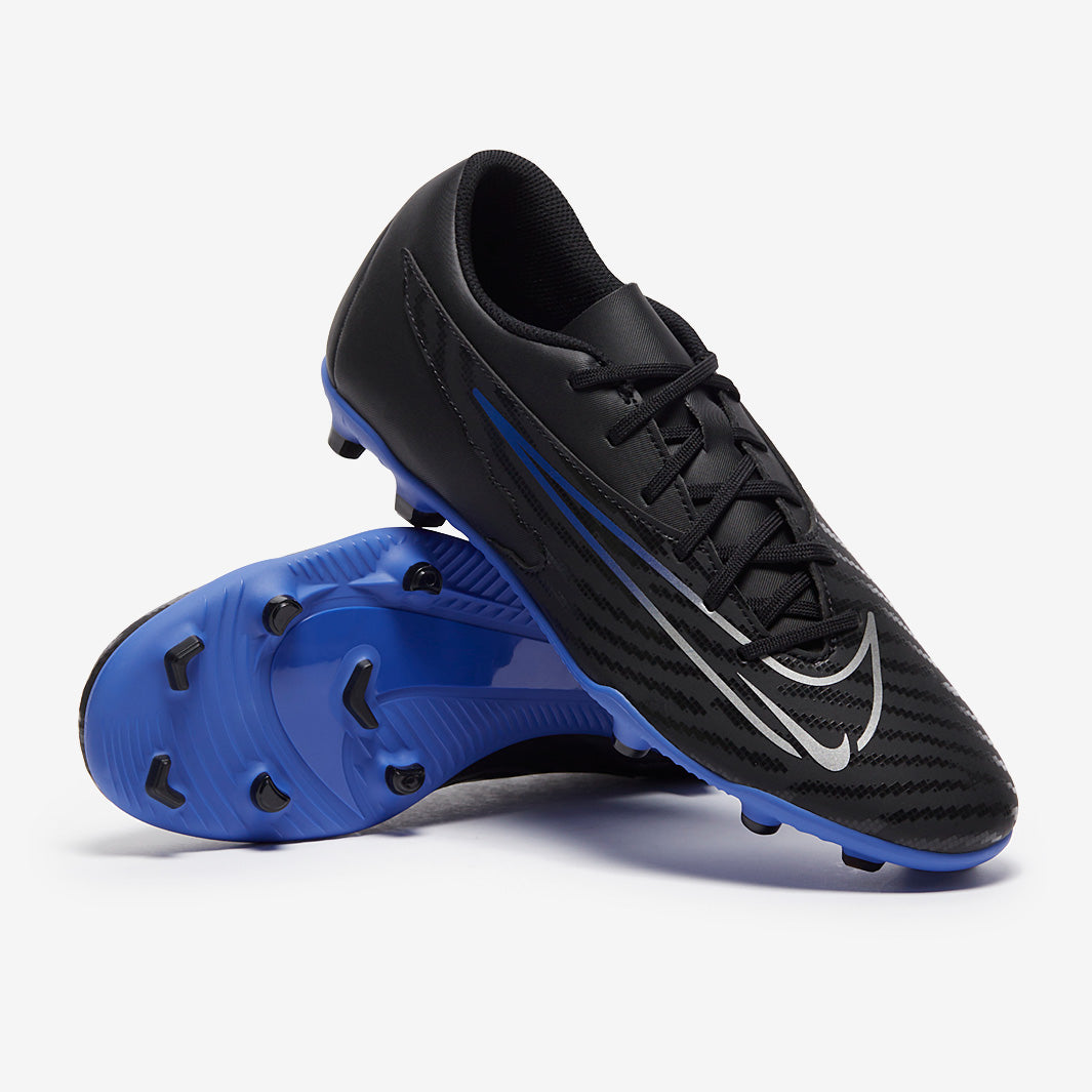 Nike Phantom GX サッカーシューズ ブラック/ブルー 27.0 Nike Phantom GX Club FG/MG - Black/Chrome/Hyper Royal - Mens Cleats