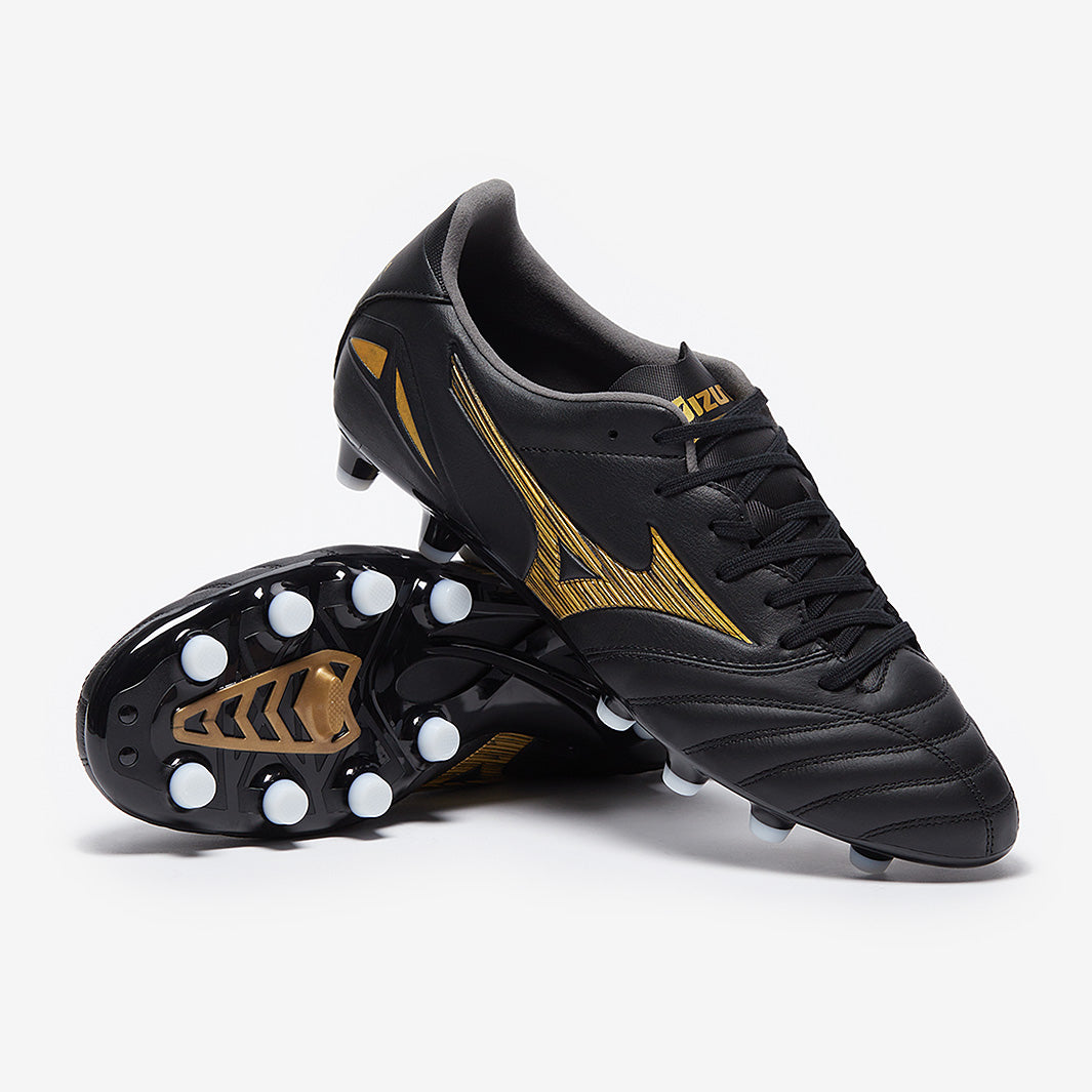 Mizuno Morelia Neo ブラック/ゴールド TF Mizuno Morelia Neo IV Pro FG - Black/Gold - Mens Cleats
