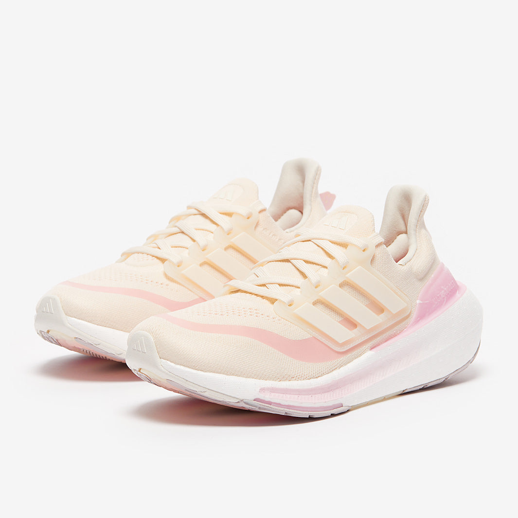 adidas Womens Ultraboost Light - Chalk White/Chalk White/Clear Pink - Womens  Shoes