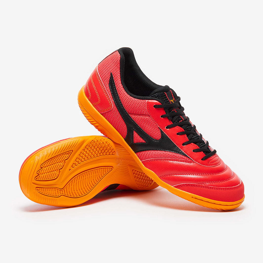 Mizuno Morelia Sala Club Indoor - Radiant Red/Black - Adult Boots