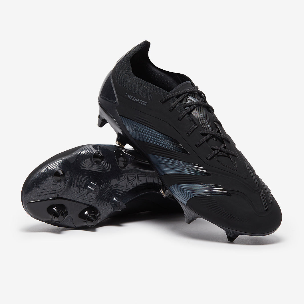 adidas PREDATOR ELITE コアブラック adidas Predator Elite Laced Soft Ground - Core Black/Carbon/Core