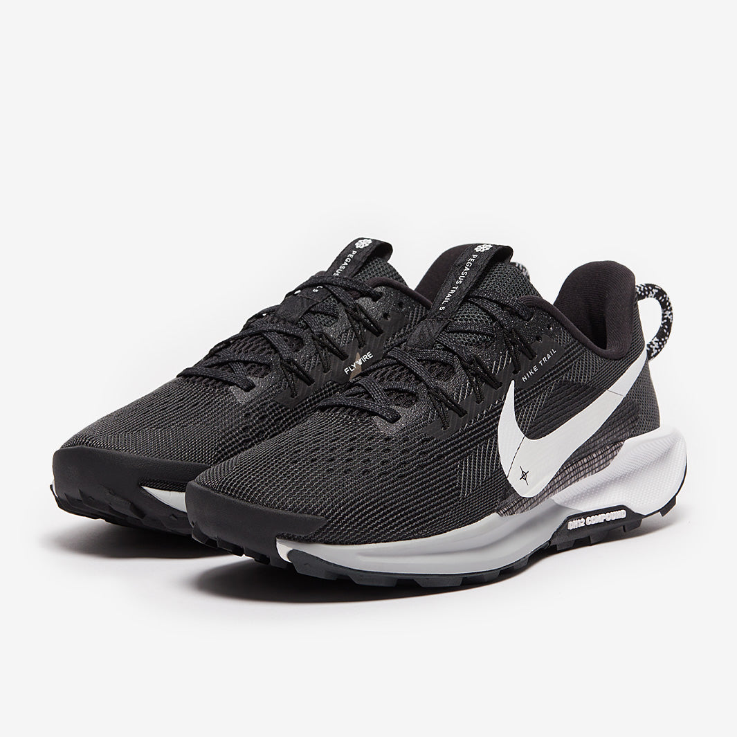 Nike Womens Pegasus Trail 5 - Black/White-Anthracite-Wolf 
