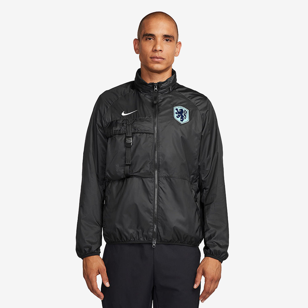 Nike Netherlands 2024 Anthem Jacket - Black/White - Mens Replica