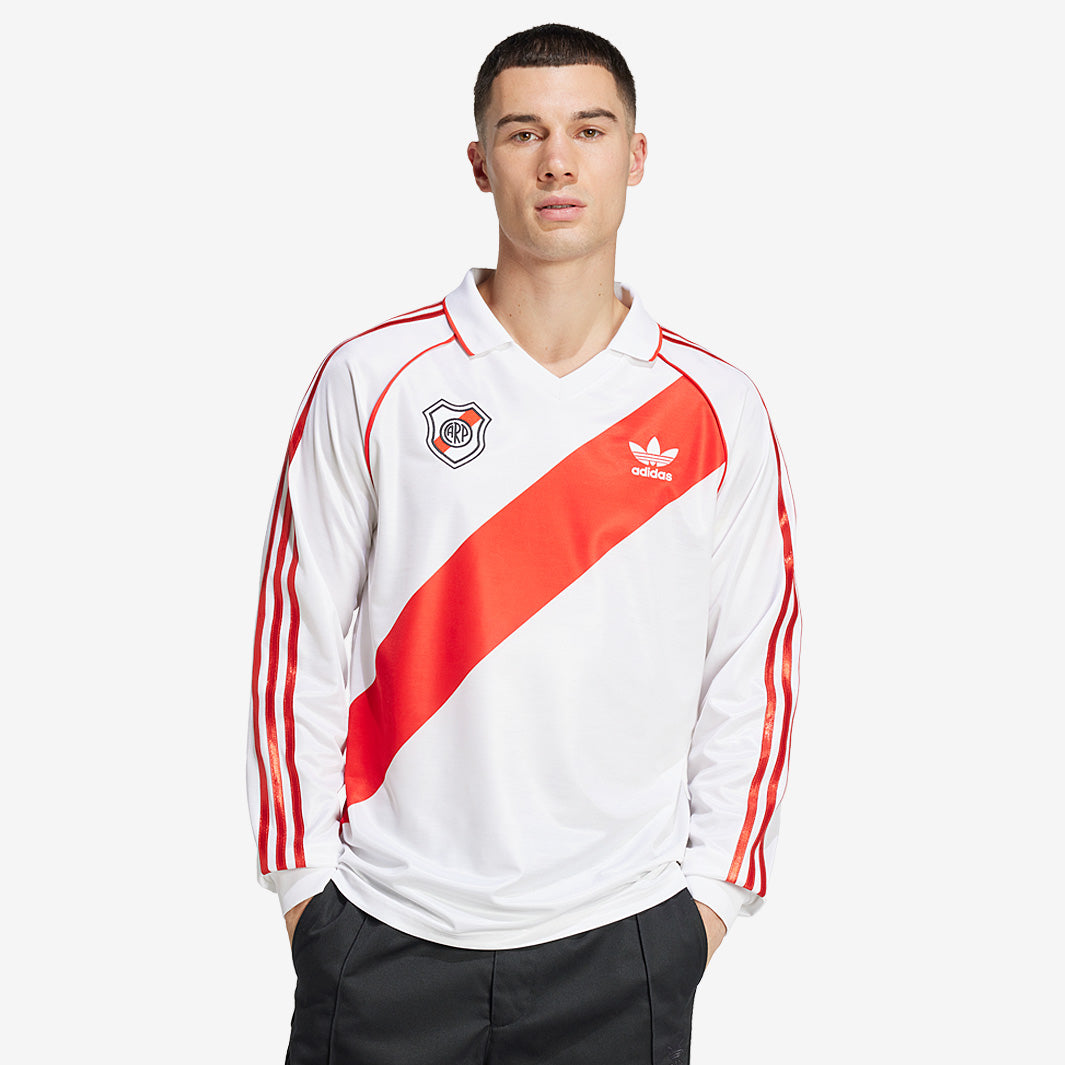 adidas Originals River Plate 1994 Shirt - White/Red - Mens Replica