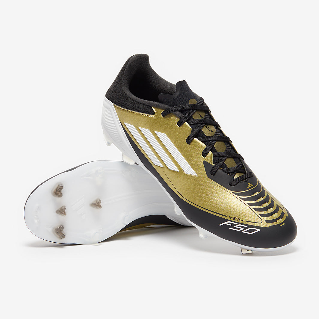 adidas F50 x Messi League Firm Ground/Mixed Ground - Gold Met/Ftwr
