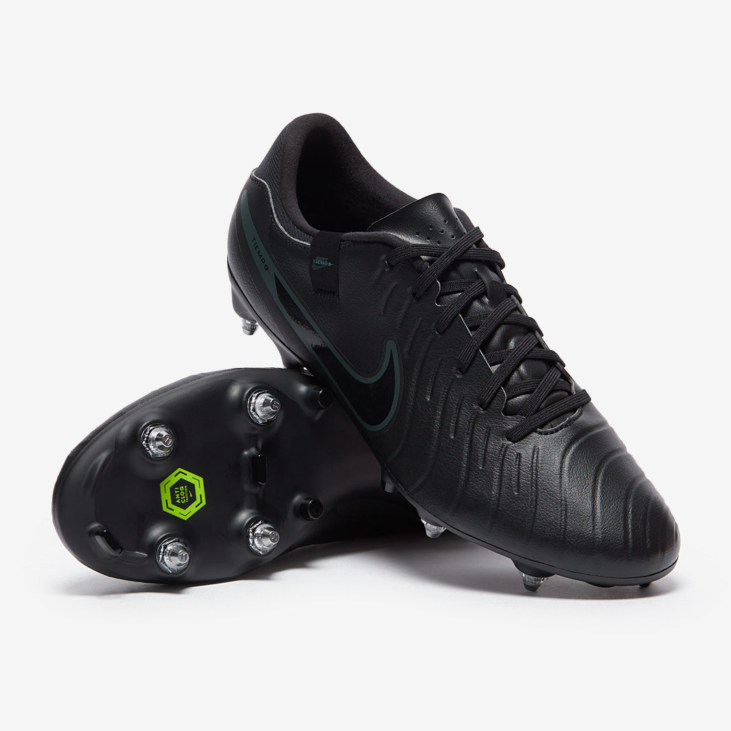 Nike Tiempo ブラック キルティングシューズ Nike Tiempo Legend X Academy Soft Ground-Pro Anti-Clog - Black