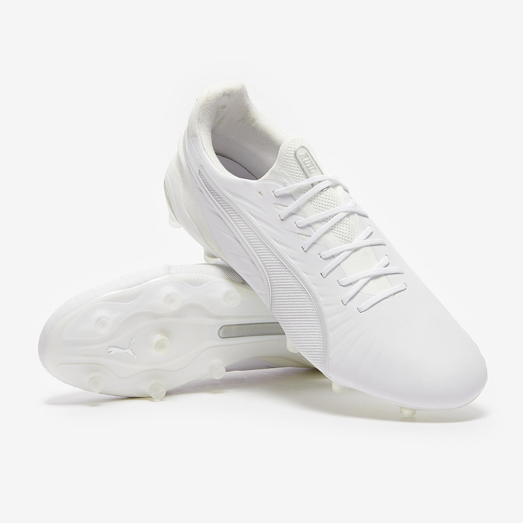 Puma King Ultimate FG/AG 28cm ホワイト Puma King Ultimate Firm Ground/Artificial Grass - Puma White/Puma