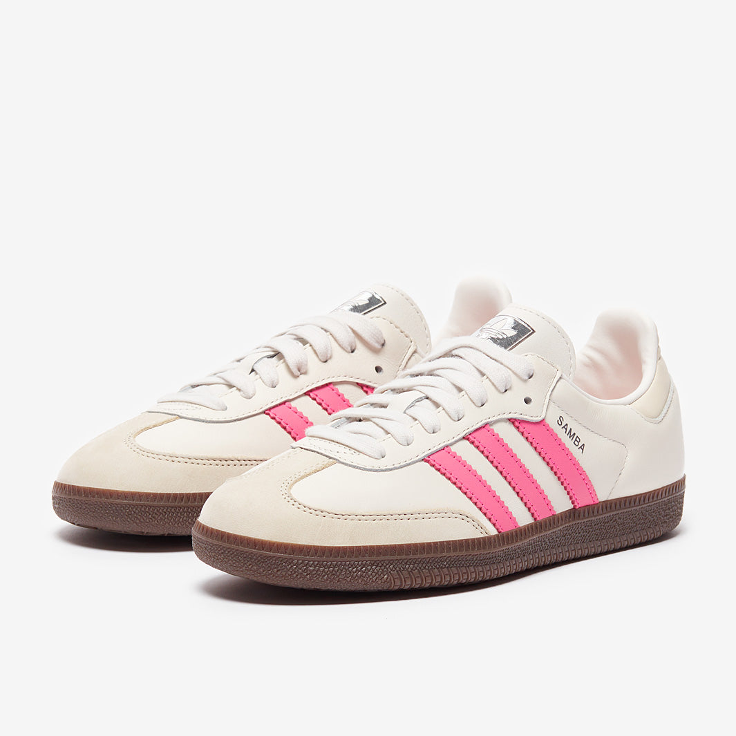 adidas Originals Womens Samba OG - Cloud White/Lucid Pink/Wonder White -  Trainers - Womens Shoes