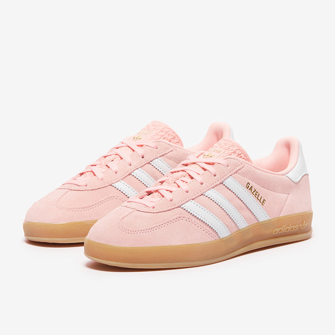 adidas Originals Womens Gazelle Indoor - Sand Pink/Ftw White/Gum 3 -  Trainers