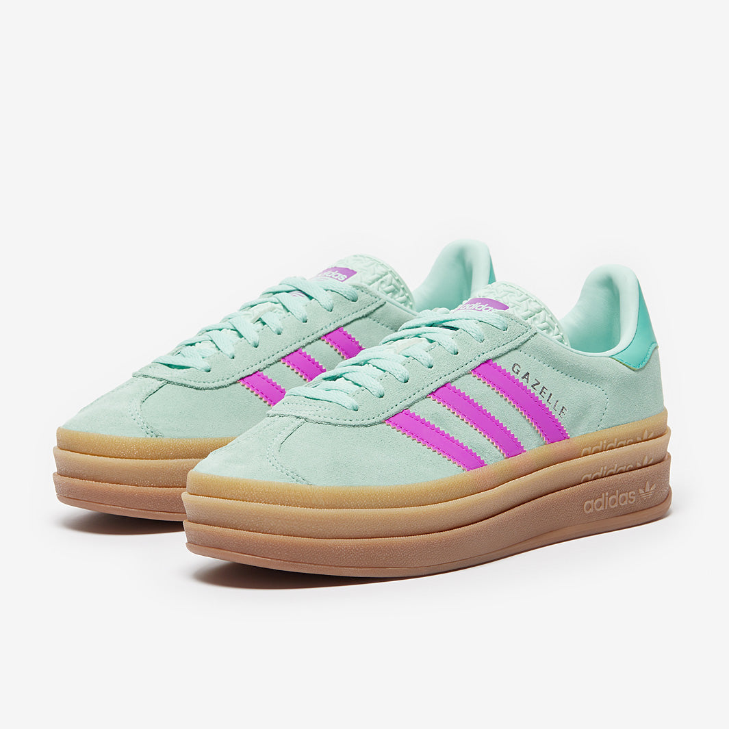 adidas Originals Older Kids Gazelle Bold (GS) - Clear Mint/Pink/Mint Rust -  Trainers