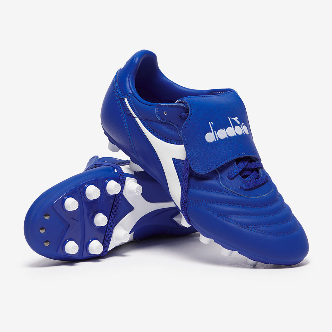 Diadora Brasil Classico Leather FG - Royal/White - Adult Boots