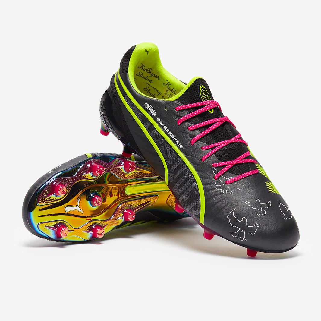 Puma King Ultimate x KidSuper SE FG/AG - Puma Black/Electric Lime