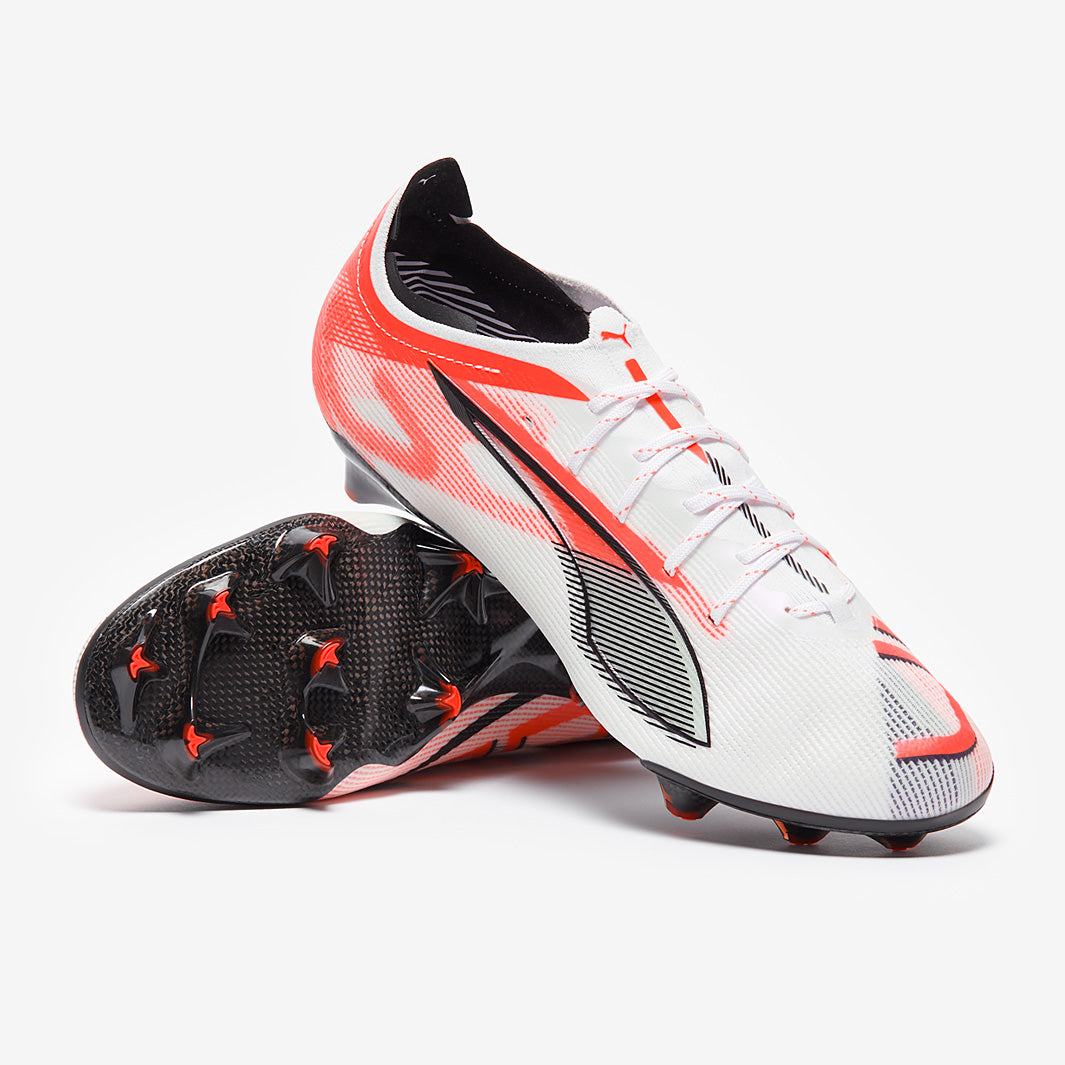 シューズ PUMA ULTRA 5 CARBON FG Puma Ultra 5 Carbon Firm Ground - Puma White/Puma Black/Glowing