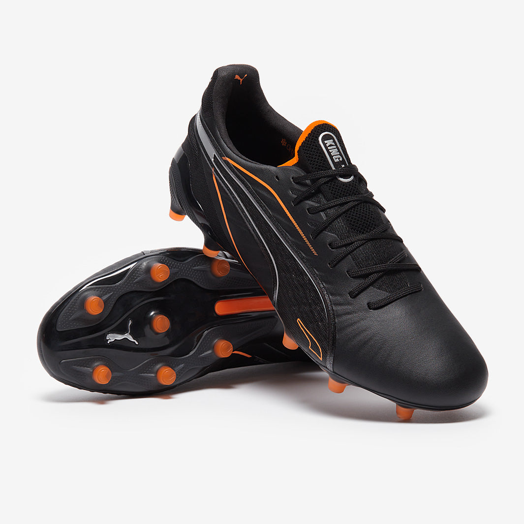 Puma King Ultimate Firm Ground/Artificial Grass - Puma Black/Heat