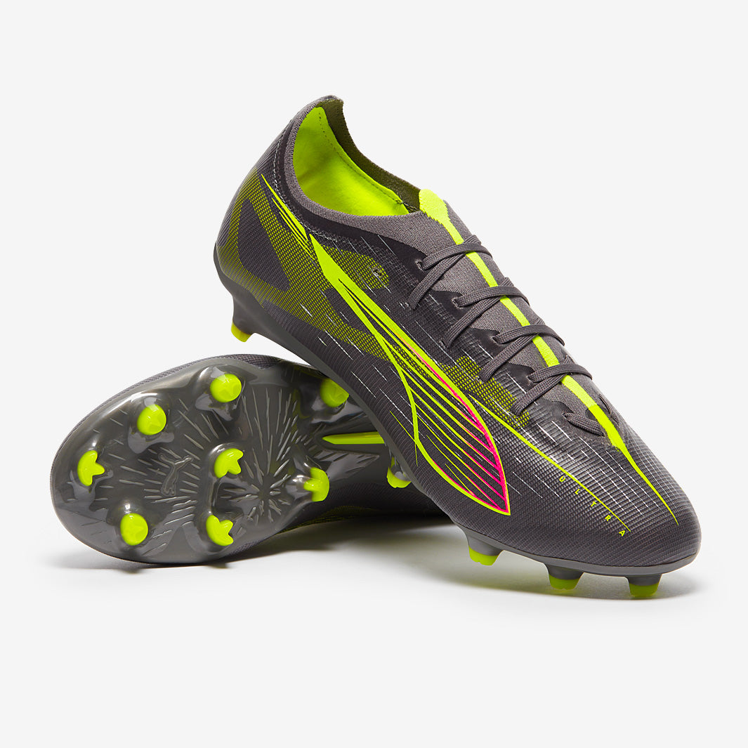 Puma Ultra 5 Match FG/AG - Matte Aged Silver/Yellow Alert/Puma