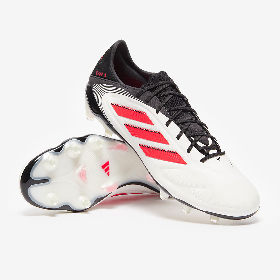 adidas Copa pureⅢ サッカーシューズ ホワイト/レッド adidas Copa Pure III Elite Firm Ground - White/Lucid Red/Black