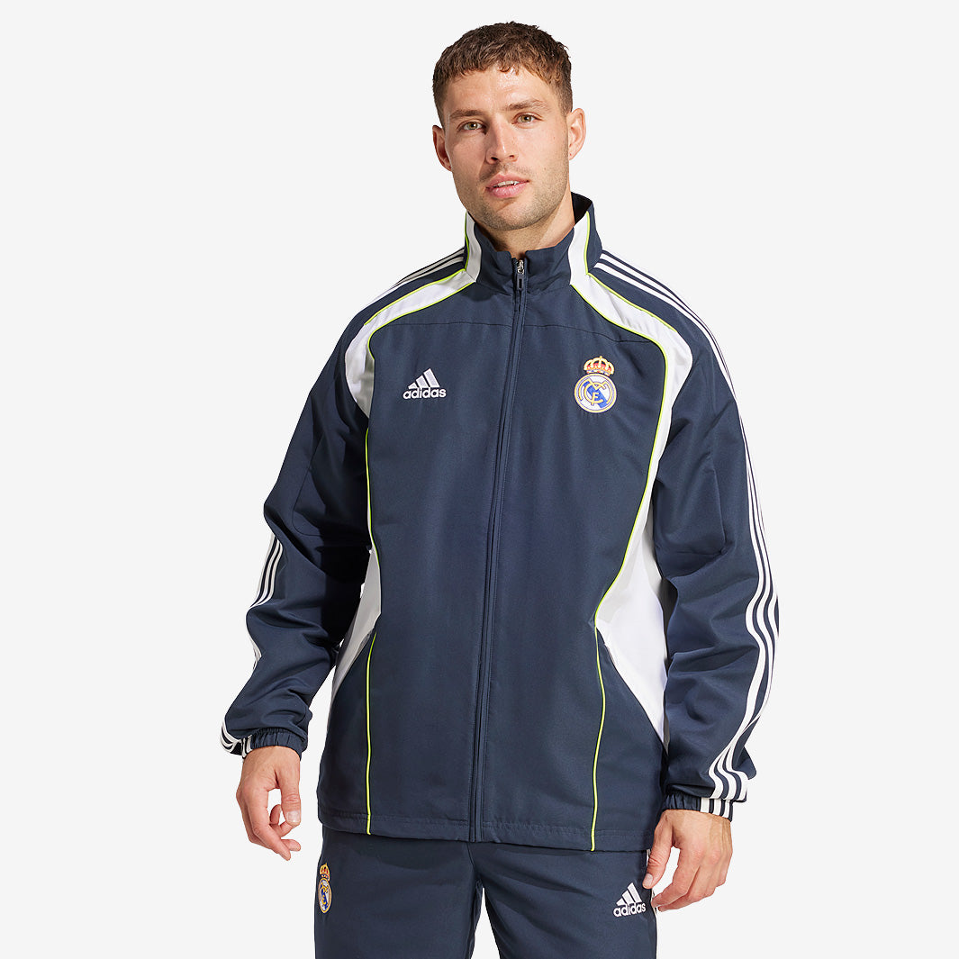 adidas Real Madrid Track Top - Night Navy - Mens Replica