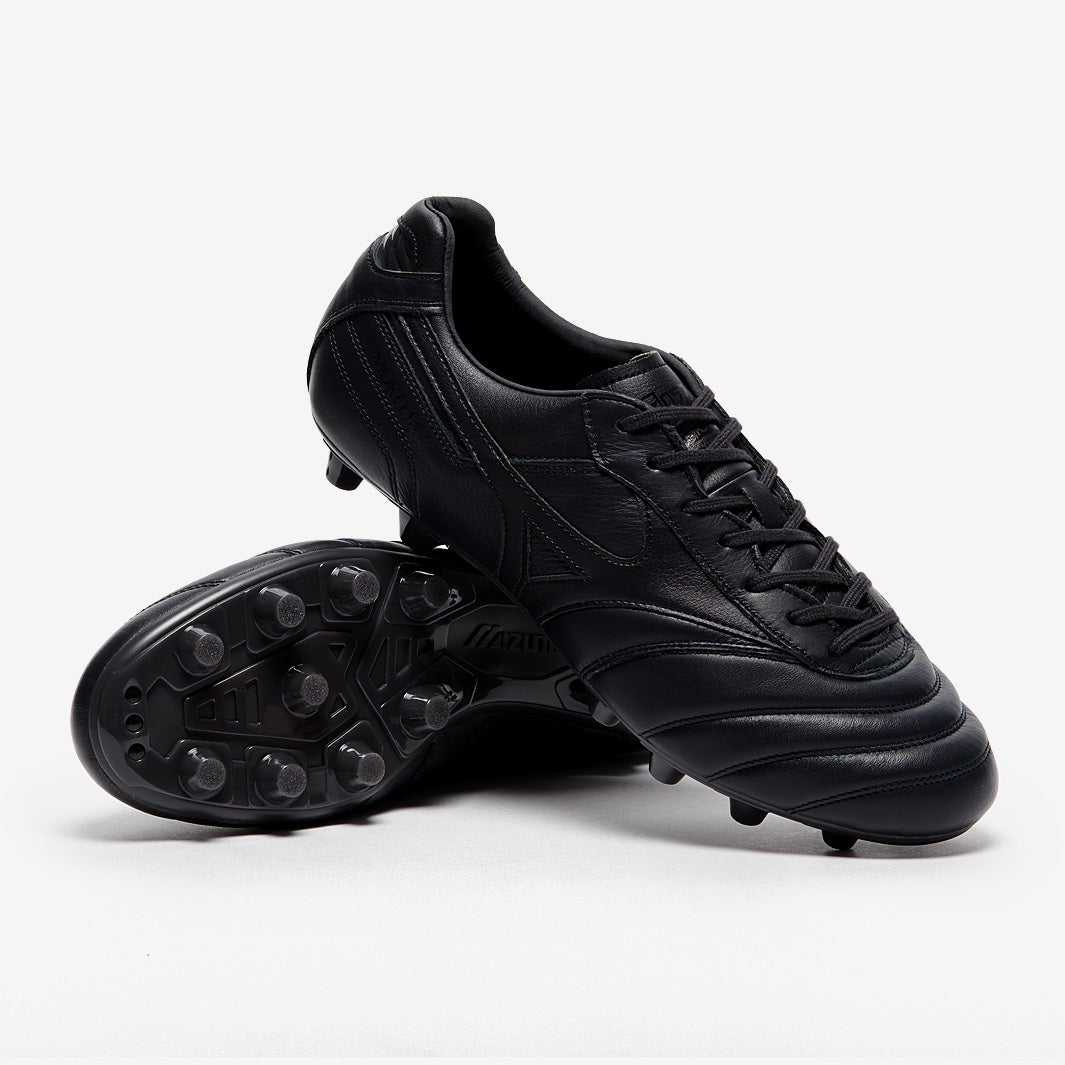 Mizuno Morelia Elite II Made in Japan FG - Obsidian - Adult Boots