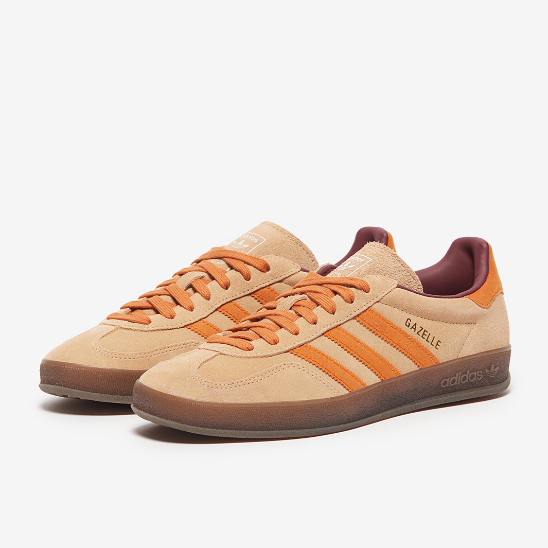 adidas gazelle silver green womens adidas Originals Gazelle Indoor - Warm Sandstone/Craft Ochre/Shadow Red -  Trainers