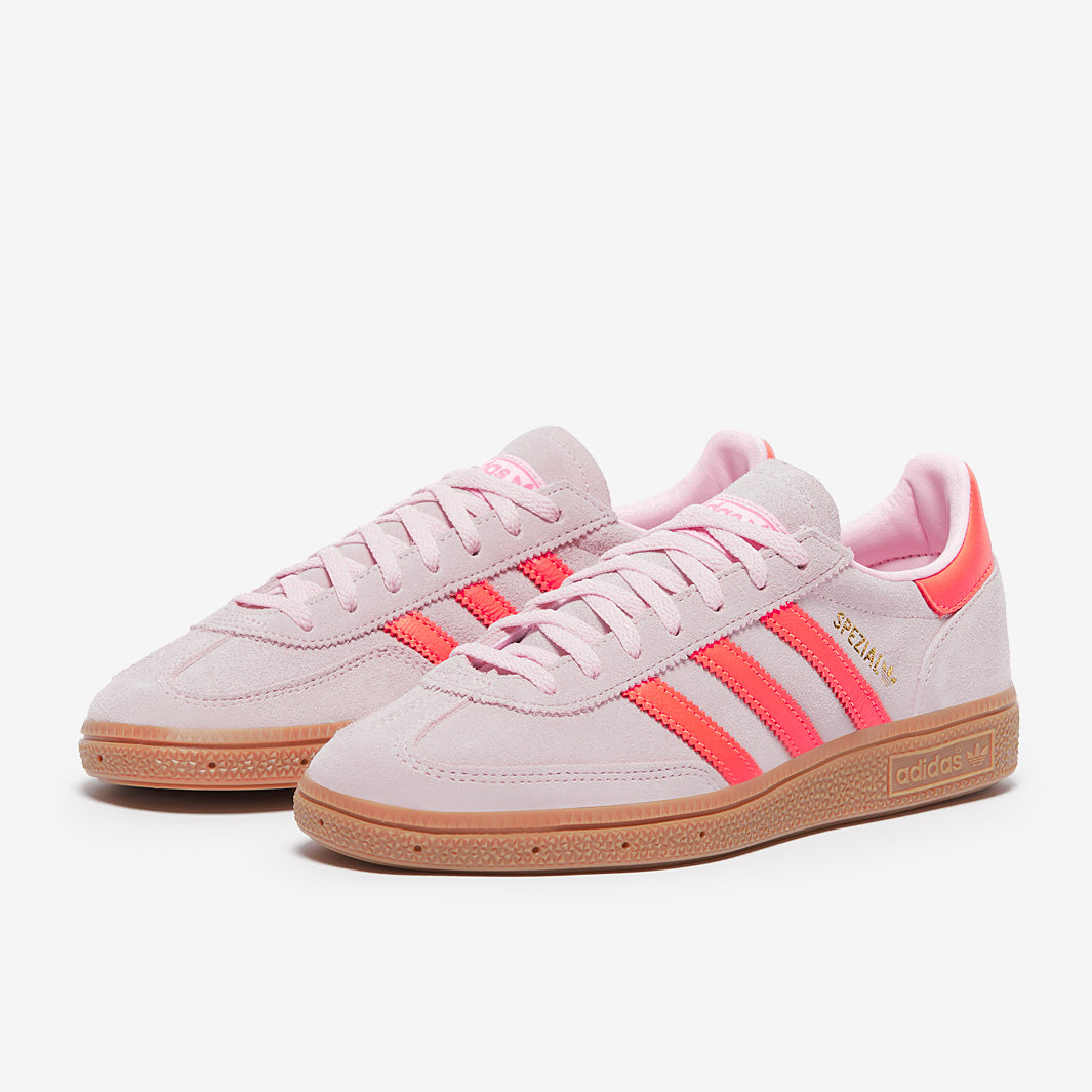 靴 pink_seahn adidas Originals Womens Handball Spezial - Clear Pink/Solar Orange
