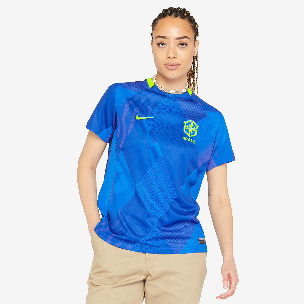 Nike Brazil 2025 Womens Dri-FIT Stadium Away Shirt - Soar/Electric