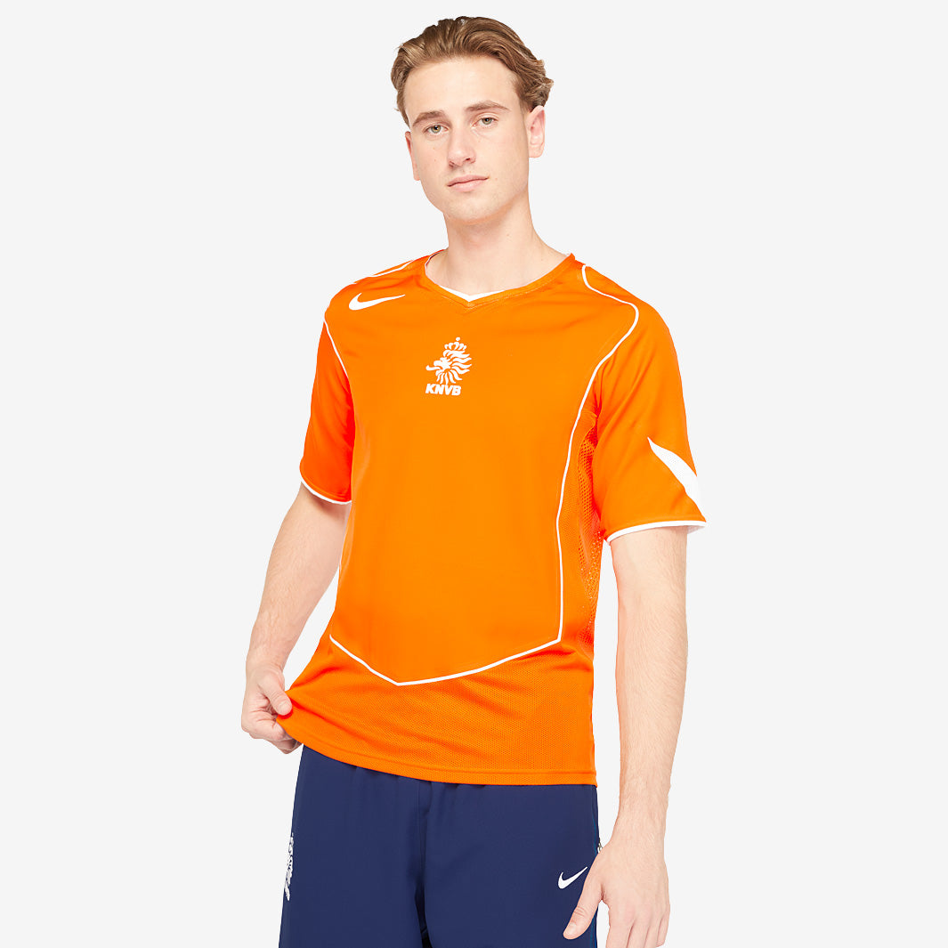 オランダ代表ユニフォーム 2003/2004 Player Issue Nike Netherlands 2004 Re-Issue Shirt - Safety Orange/White - Mens