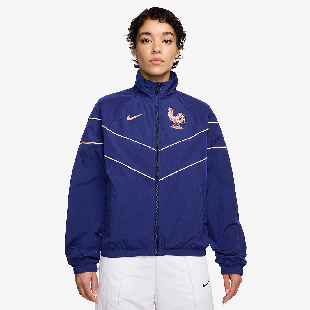ナイキブラジルプレゼンテーションジャケット Nike France 2025 Womens NSW Woven Windrunner Jacket - Blue Void