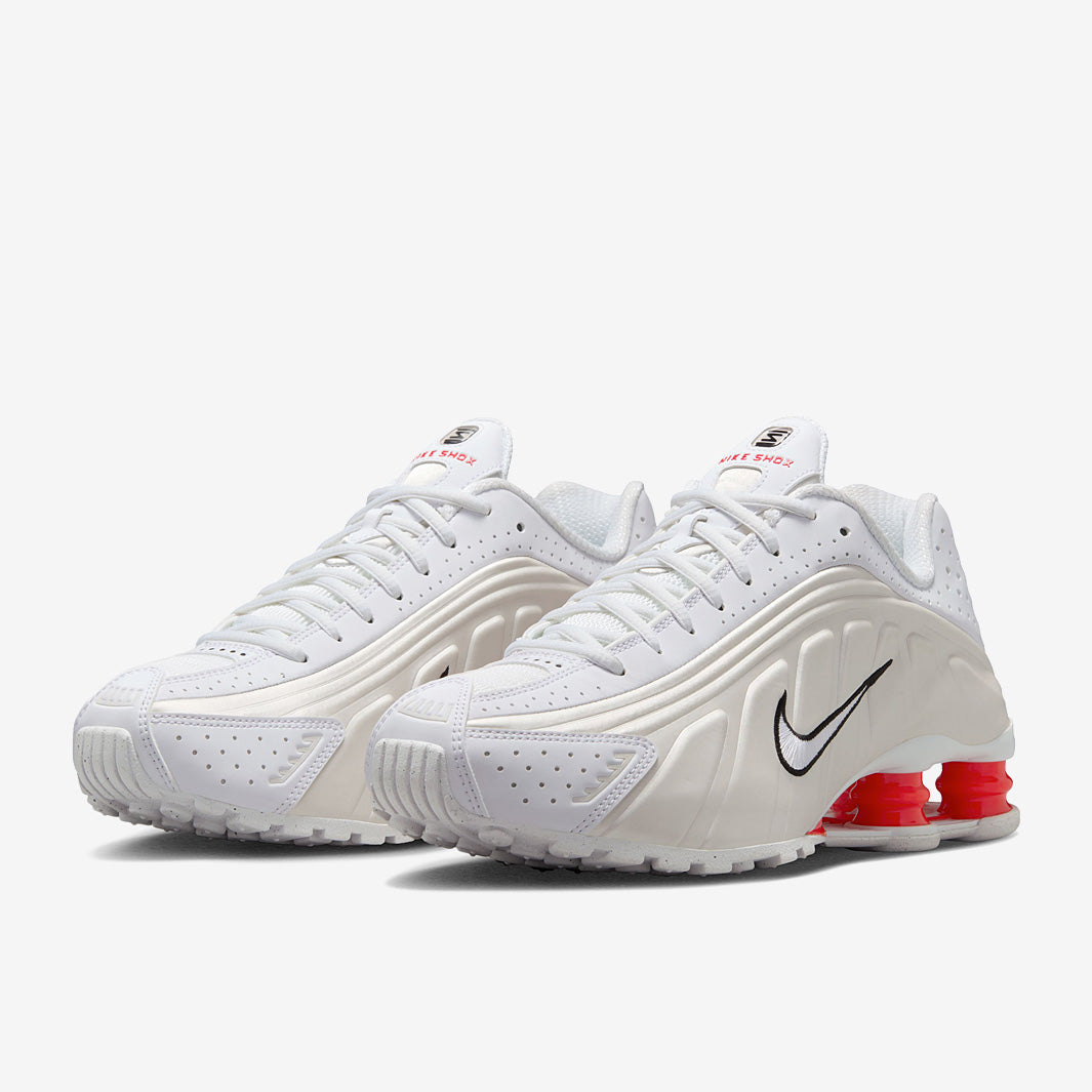 Nike Sportswear Womens Shox R4 - White/Phantom/Picante Red