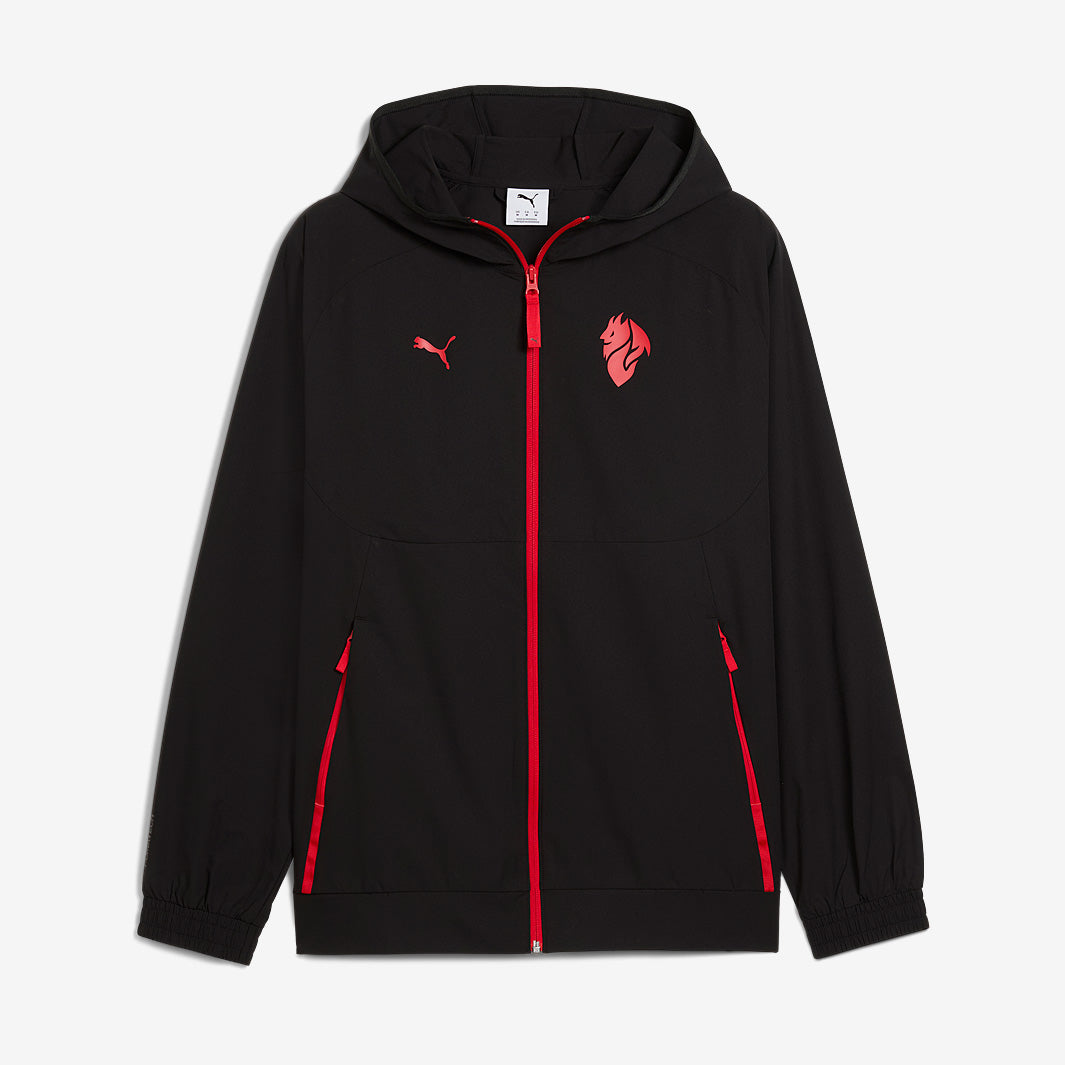 Puma AC Milan 25/26 Pre-Match Woven Jacket - Puma Black/For All