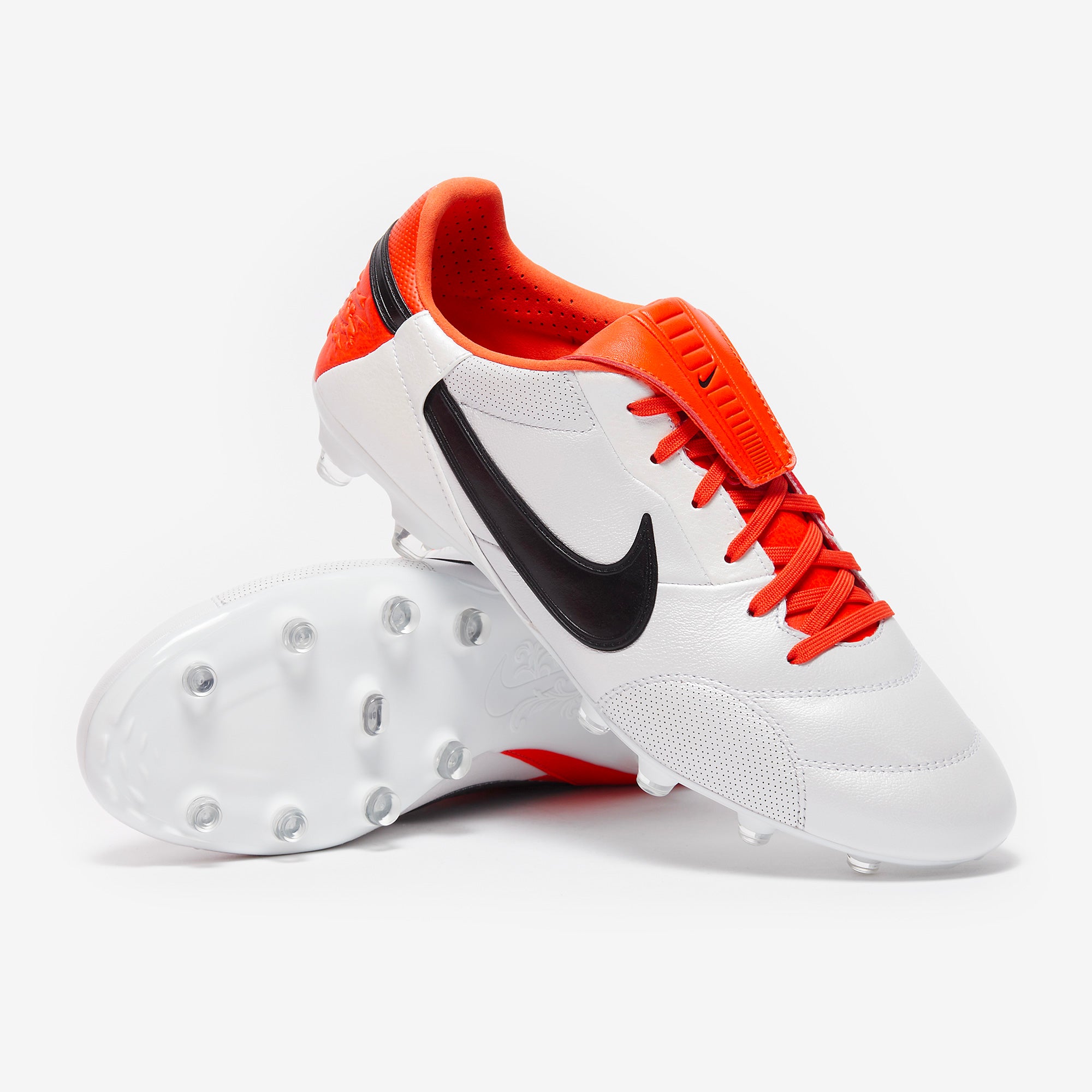 Nike The Premier III Firm Ground - White/Team Orange/Black - Adult