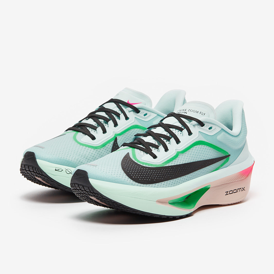 Nike Womens Zoom Fly 6 - Glacier Ice/Black/Hyper Pink/Green Shock