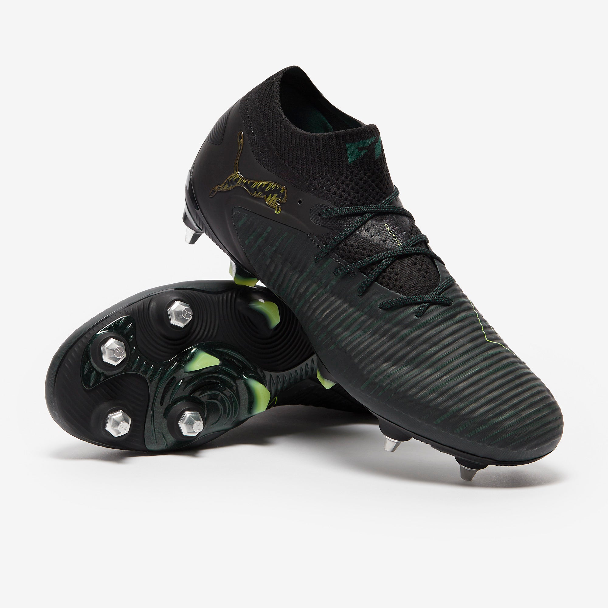 PUMA FUTURE SG 28センチ グリーンブラック Puma Future 8 Ultimate MxSG - Puma Black/Fizzy Light/Green Terrain