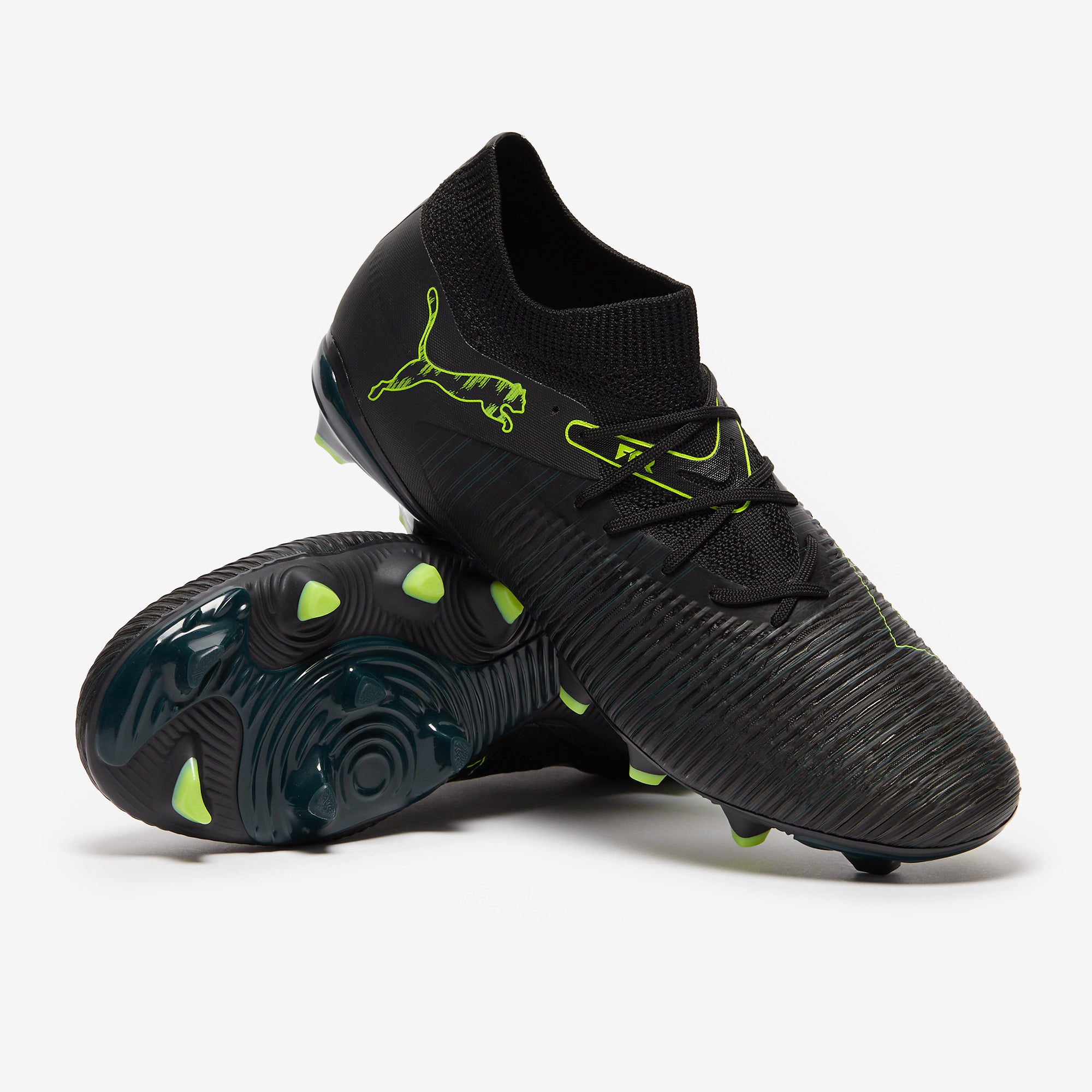 PUMA FUTURE SG 28センチ グリーンブラック Puma Future 8 Match FG/AG - Puma Black/Fizzy Light/Green Terrain