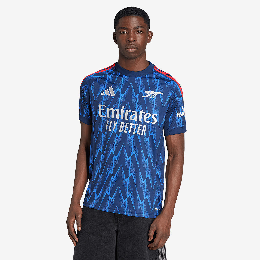  Arsenal FC アーセナル 25-26 Away Shirt adidas Arsenal 25/26 Away Shirt - Night Indigo/Grey Two - Mens Replica