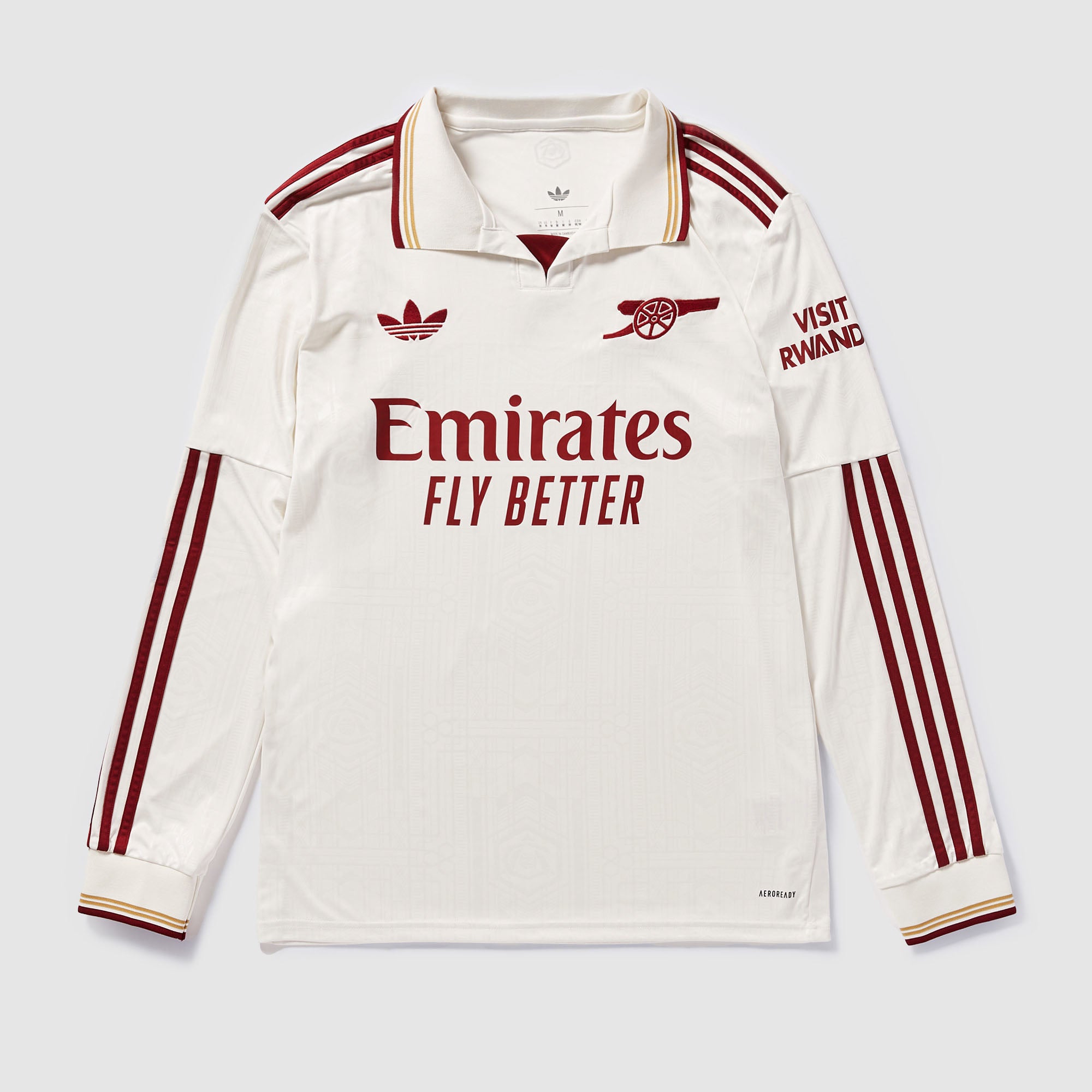 adidas Originals Arsenal 25/26 LS Third Shirt - Cloud White/Team