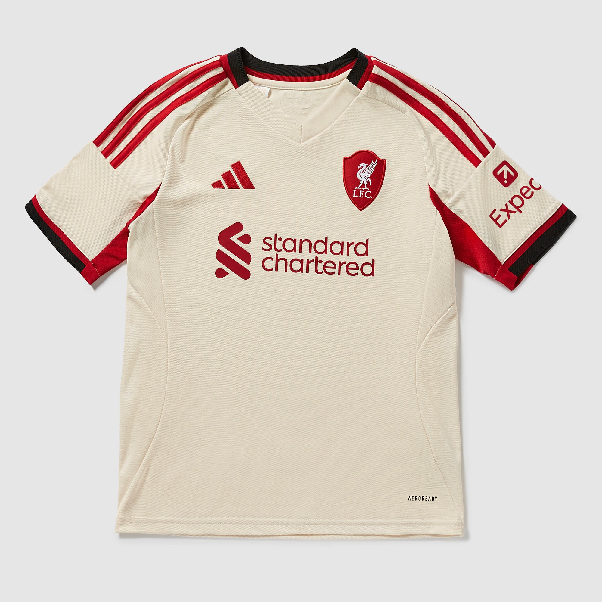 adidas Liverpool 25/26 Kids Away Shirt - Wonder White - Boys Replica