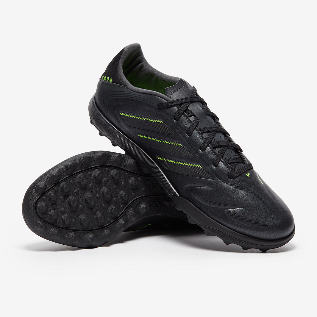 adidas Copa Pure III League Turf - Core Black/Dgh Solid Grey/Lucid Lemon -  Adult Boots