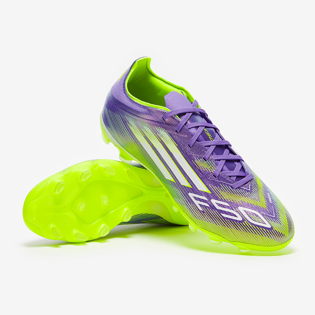 adidas F50 Pro Mixed Ground - Purple Rush/Ftwr White/Lucid Lemon