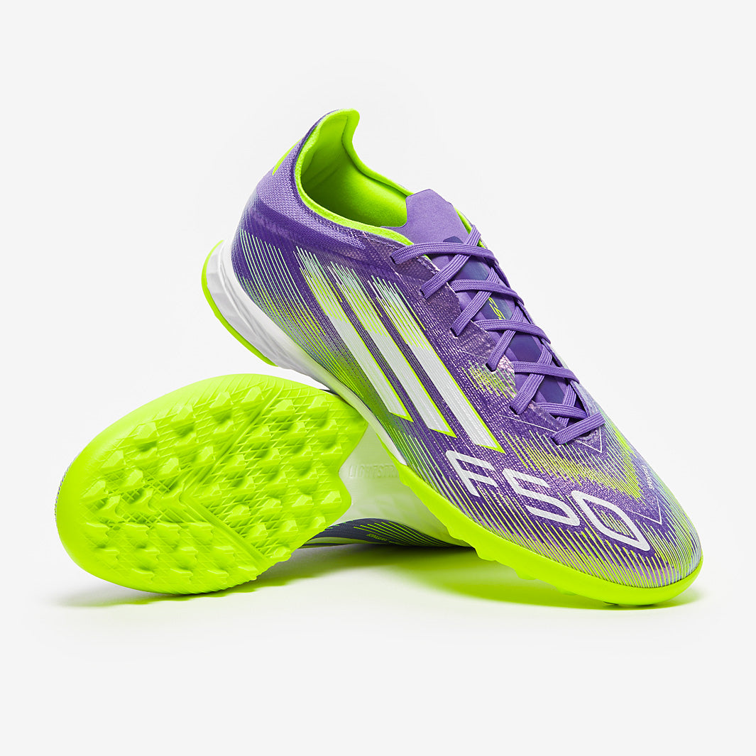 adidas F50 Pro Turf - Purple Rush/Ftwr White/Lucid Lemon - Adult Boots adidas F50 Pro Turf - Purple Rush/Ftwr White/Lucid Lemon - Adult Boots