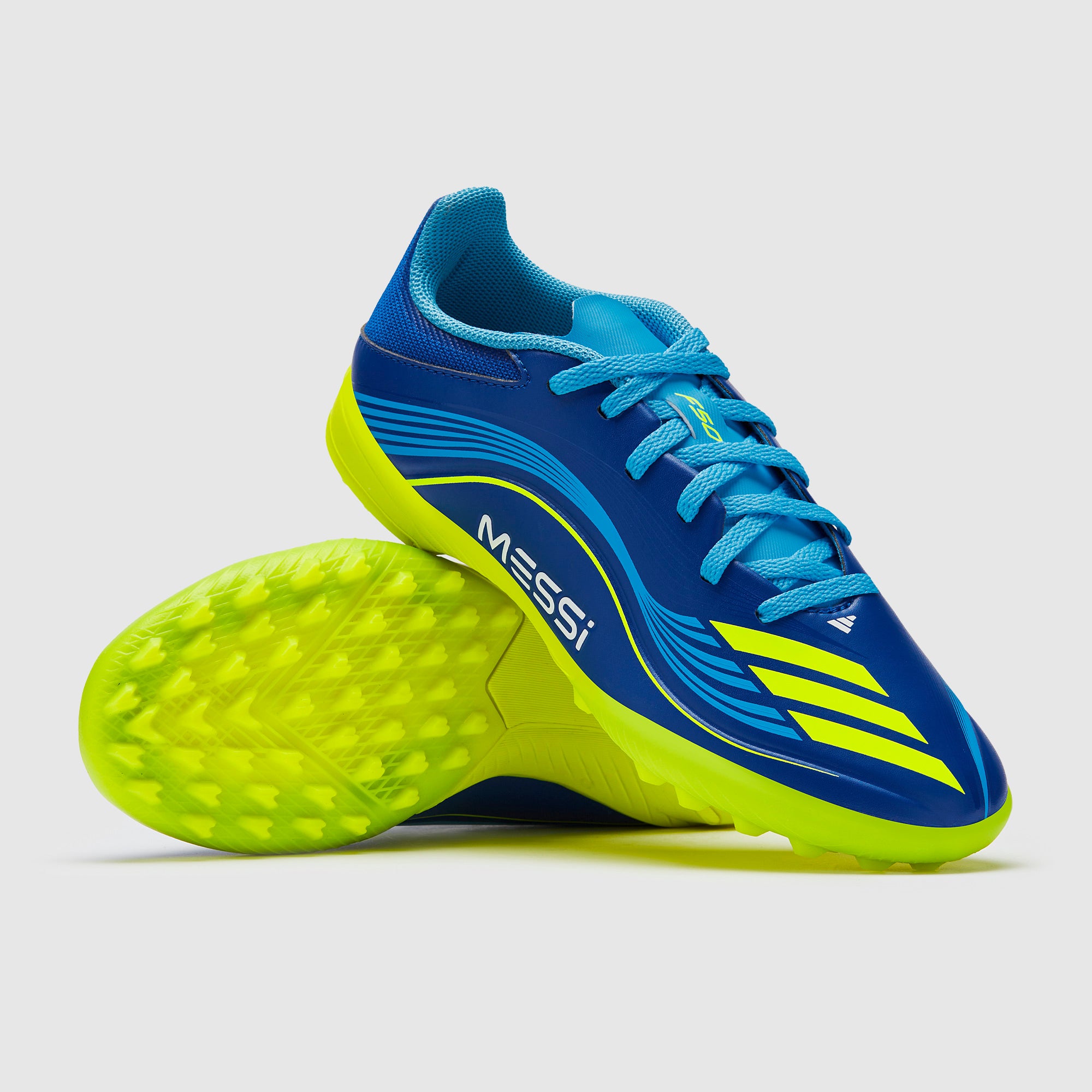 adidas Kids F50 League x Messi Turf - Team Royal Blue/Solar Yellow