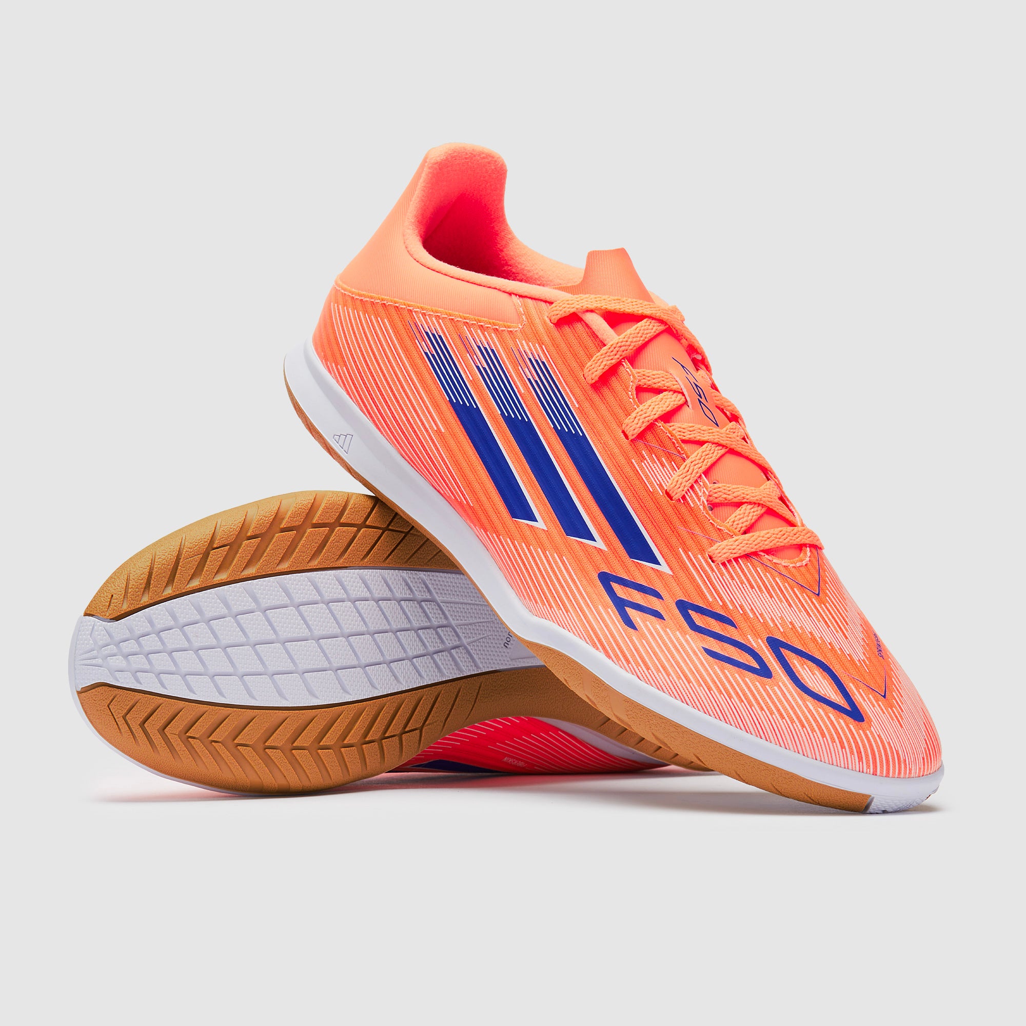 adidas F50 Club Indoor - Beam Orange/Lucid Blue/Ftwr White - Adult