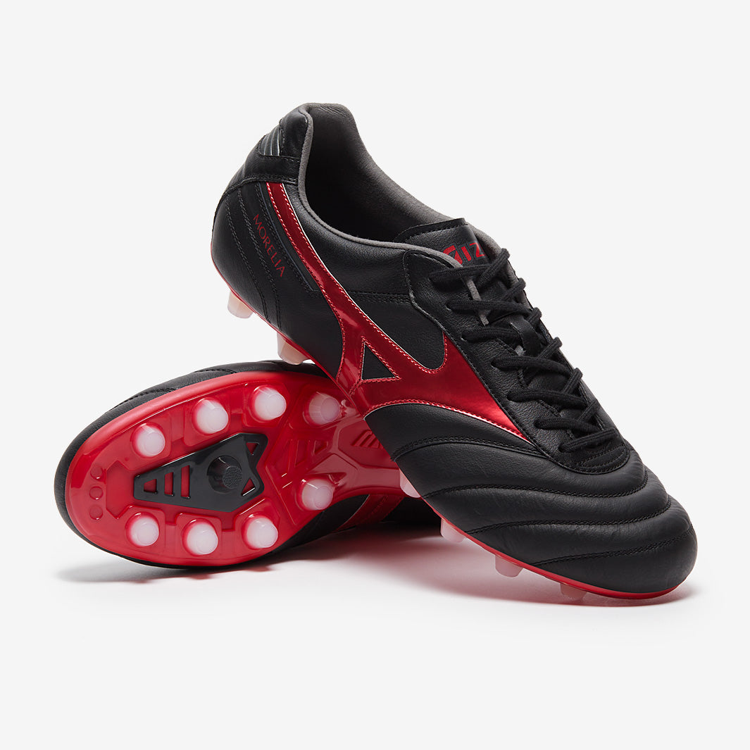 Mizuno Morelia Ⅱエリート　ブラックレッド　日本未発売 Mizuno Morelia II Elite Firm Ground - Black/Morelia 40th Red/Black