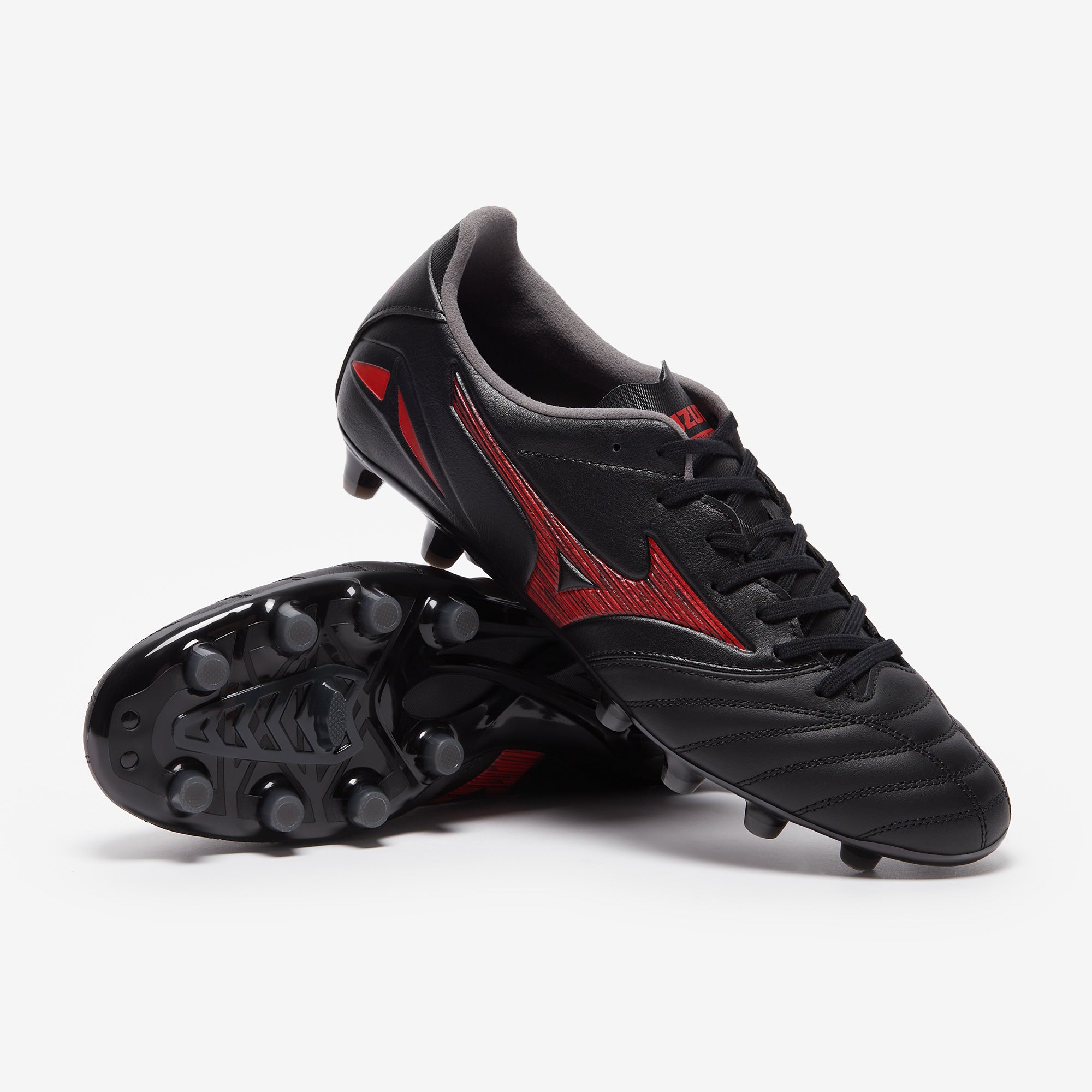 Mizuno Morelia Neo IV Pro Firm Ground - Black/Morelia 40th Red