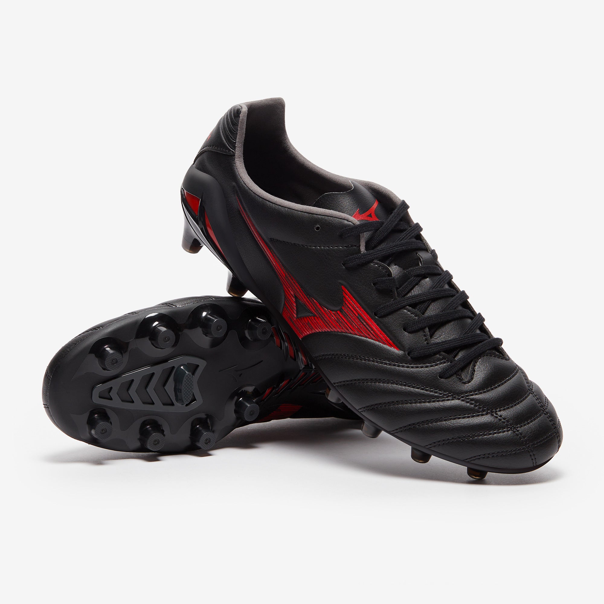Mizuno Monarcida Neo III Pro Firm Ground - Black/Morelia 40th Red