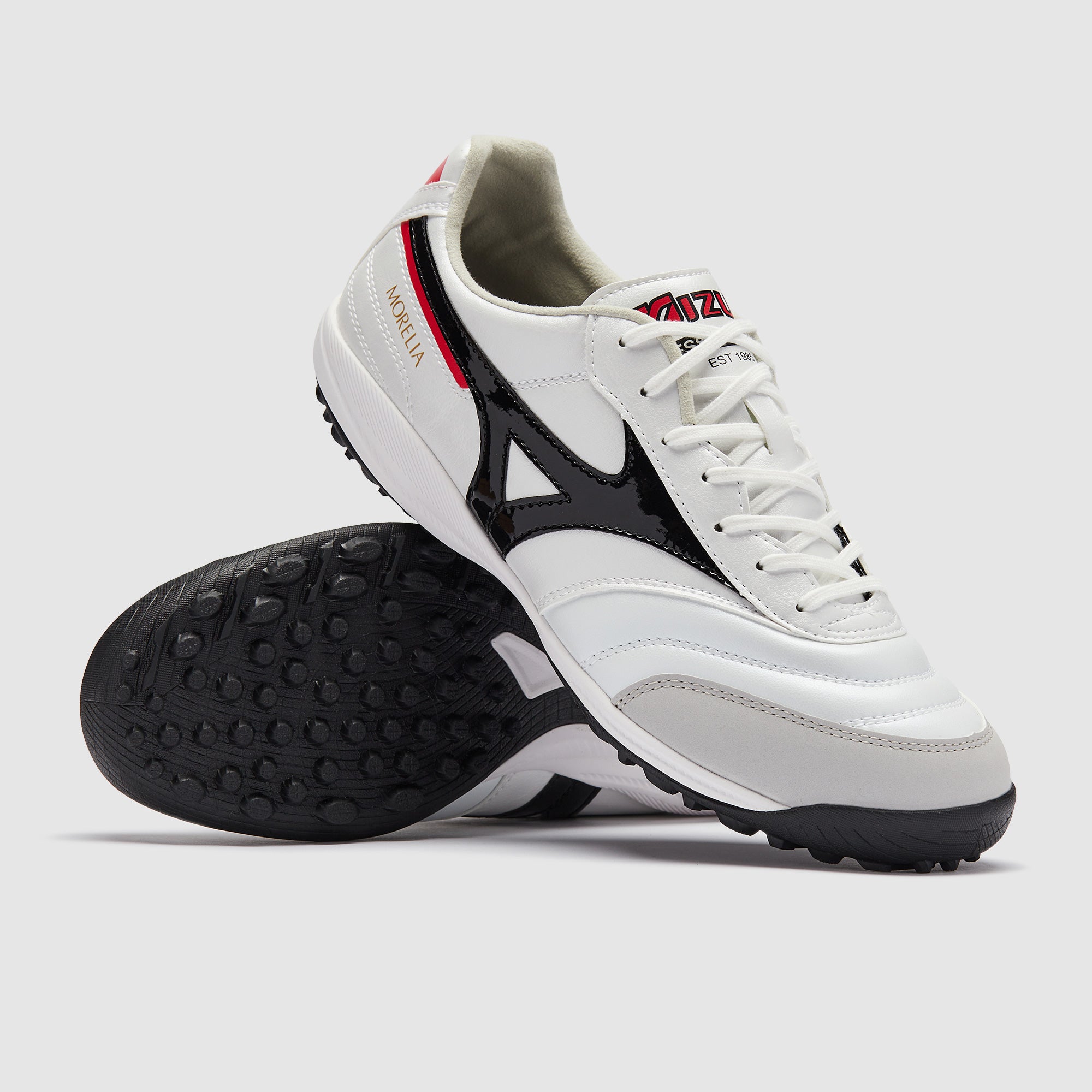 Mizuno Morelia Sala Pro Turf - White/Black/Chinese Red - Adult Boots