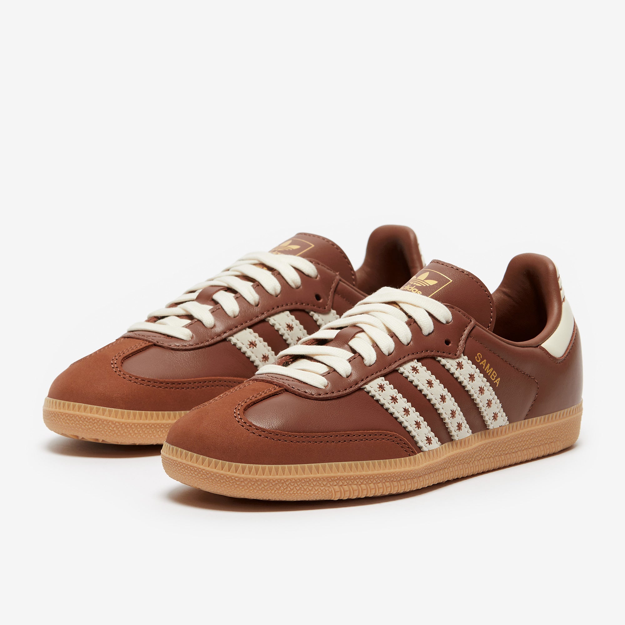 adidas Originals Womens Samba OG - Cloud White/Preloved Brown/Cream White -Trainers - Womens Shoes adidas Originals Womens Samba OG - Cloud White/Preloved Brown/Cream White -Trainers - Womens Shoes