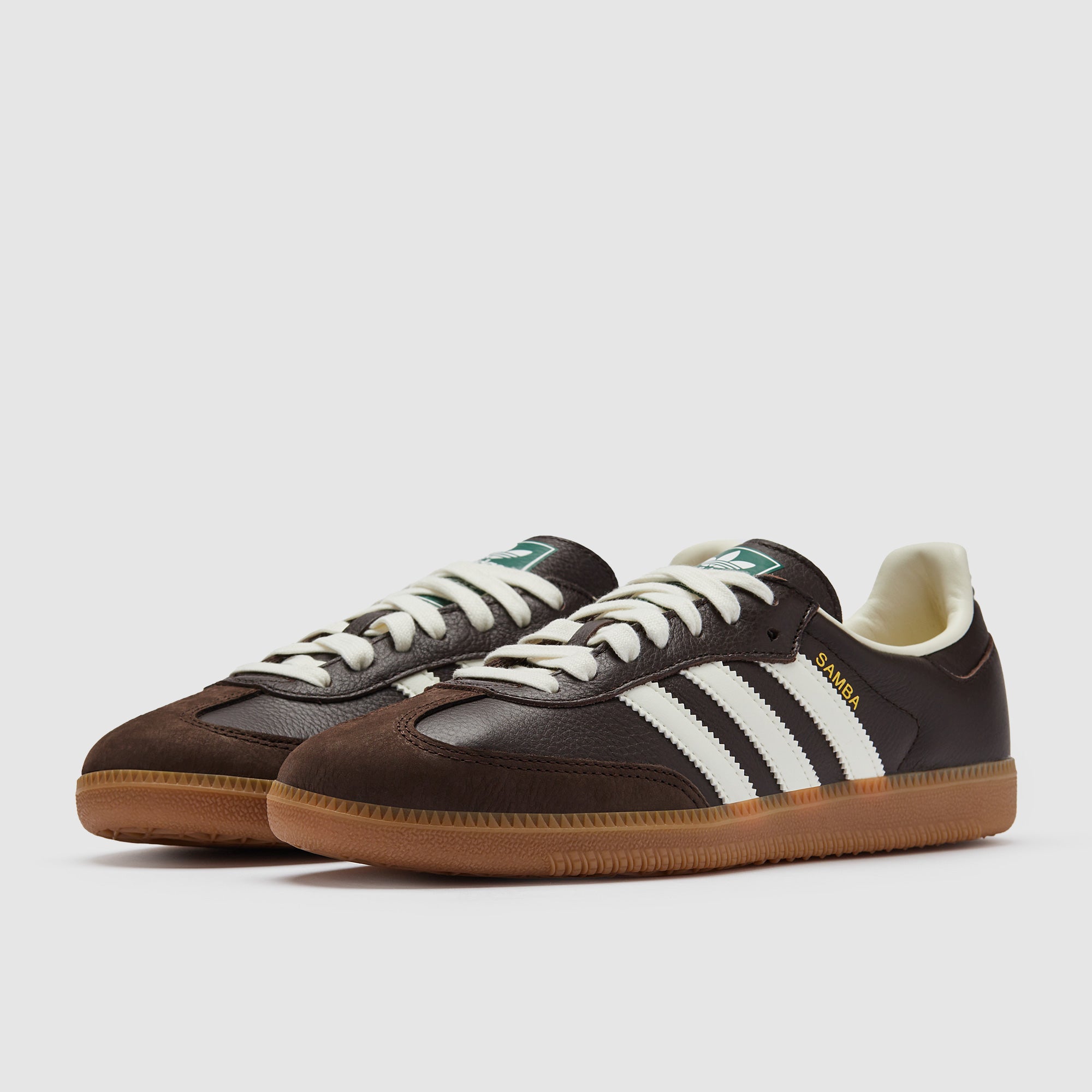 adidas Originals Samba OG - Dark Brown/Off White/Gum -Trainers