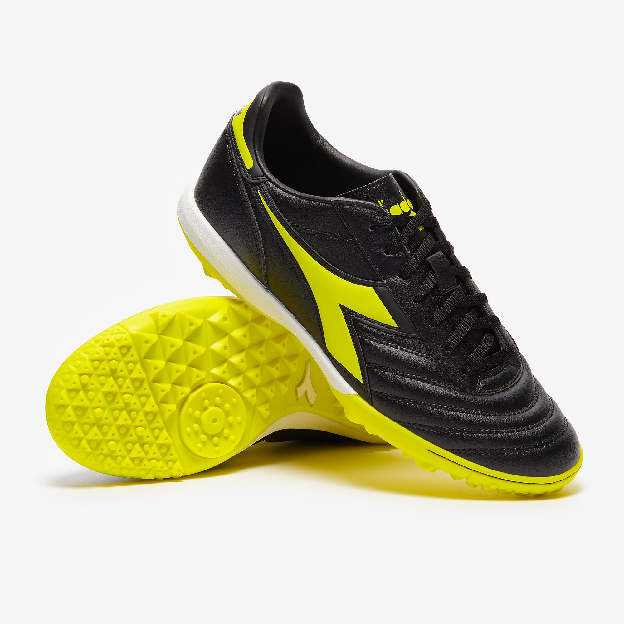 DIADORA サッカーシューズ クラシコ TF WDJ Diadora Brasil Academy TF - Black/Fluo Yellow - Adult Boots