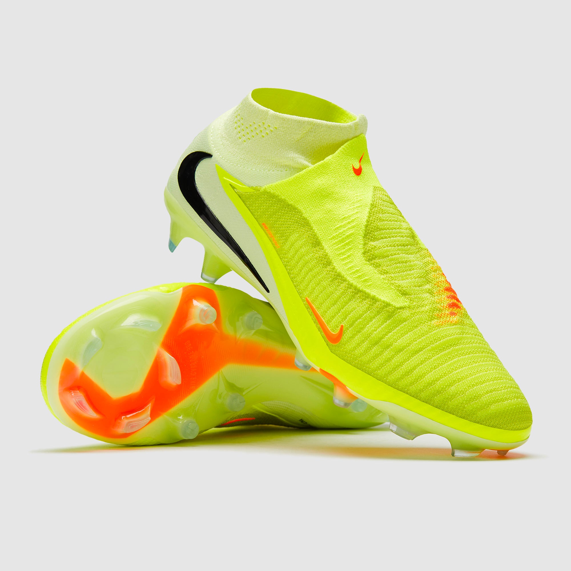 Nike Phantom 6 Elite High Firm Ground - Limelight/Hyper Crimson