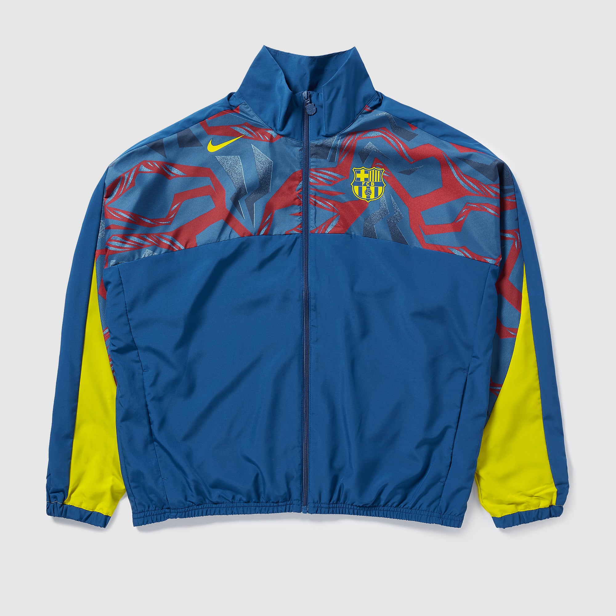 Nike FC Barcelona ジャケット ネイビー/イエロー Nike FC Barcelona 25/26 Strike Woven El Classico Jacket - Gym Blue